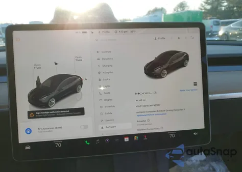 2023 Tesla Model 3 Rear-Wheel Drive from USA, damaged, VIN 5YJ3E1EAXPF451177